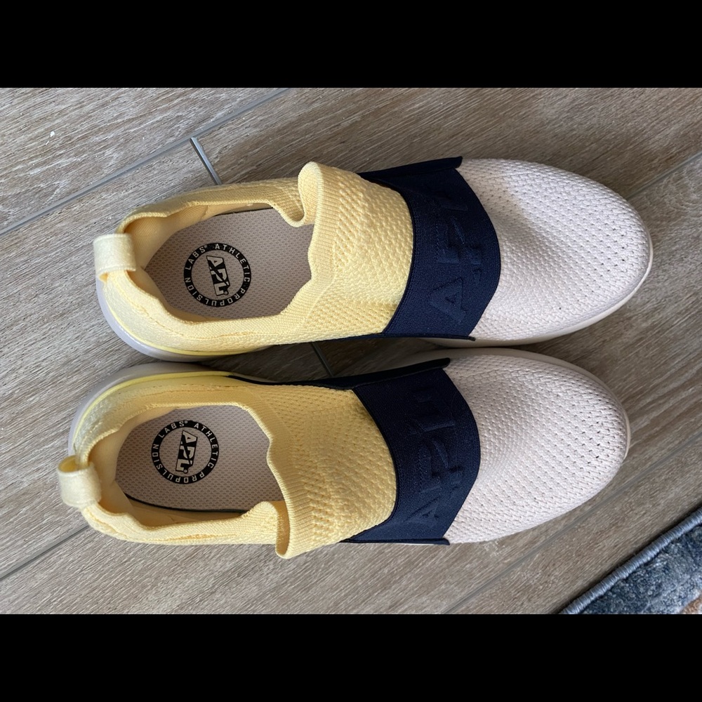 APL slip on sneakers - white, yellow, navy - Picture 4 of 4